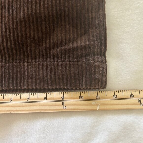 Lands End Corduroy Baggy Pants Womens Wide Leg Hamilton Baggie Y2k 2000s SZ14 - Picture 12 of 13